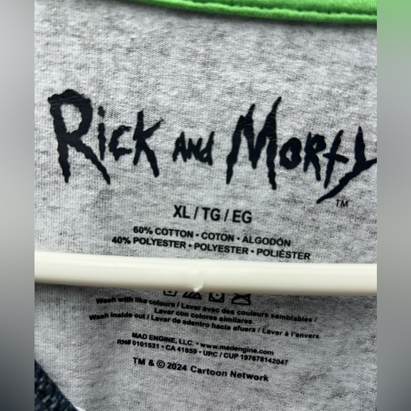Rick & Morty - Wubba Lubba Dub Dub XL Long Sleeve Shirt - BNWT 🛸🍻 - Picture 3 of 6